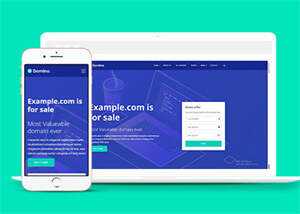 宽屏域名服务代理商HTML5模板下载 - 入巷拾玖