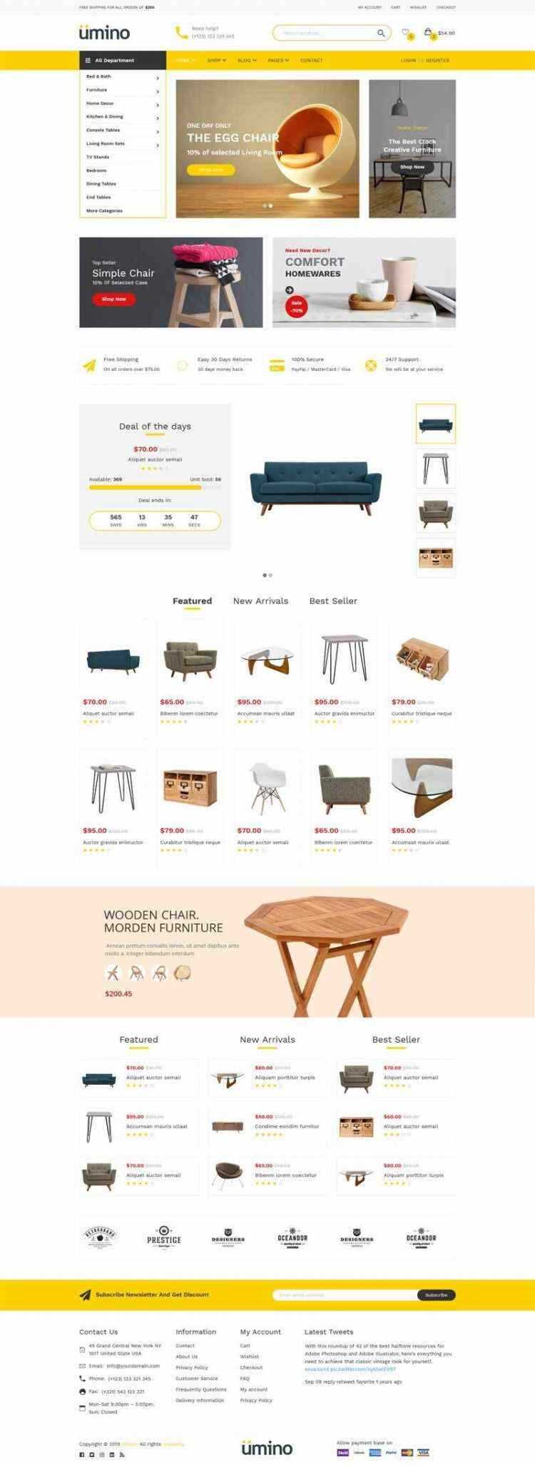 Bootstrap4响应式室内家具家居用品电商销售商城 - 入巷拾玖