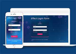 宽屏HTML5动态背景登录页面模板 - 入巷拾玖