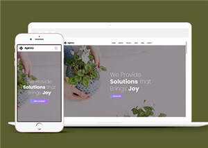 简约创意商业解决方案动态响应式网页模板下载 - 入巷拾玖
