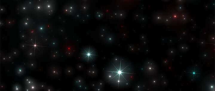 html5 canvas全屏酷炫星光闪烁3D视差背景动画特效 - 入巷拾玖