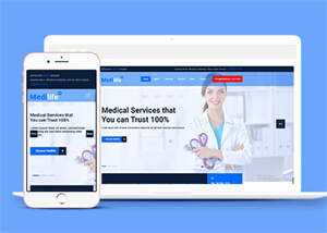 健康管理中心html5模板下载 - 入巷拾玖