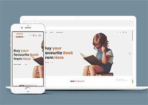 儿童书籍网上商店HTML5模板下载 - 入巷拾玖