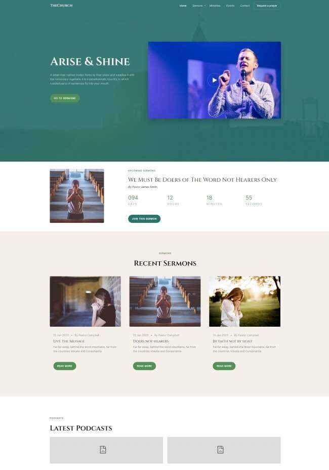HTML5祈祷祷告线上网站模板 - 入巷拾玖