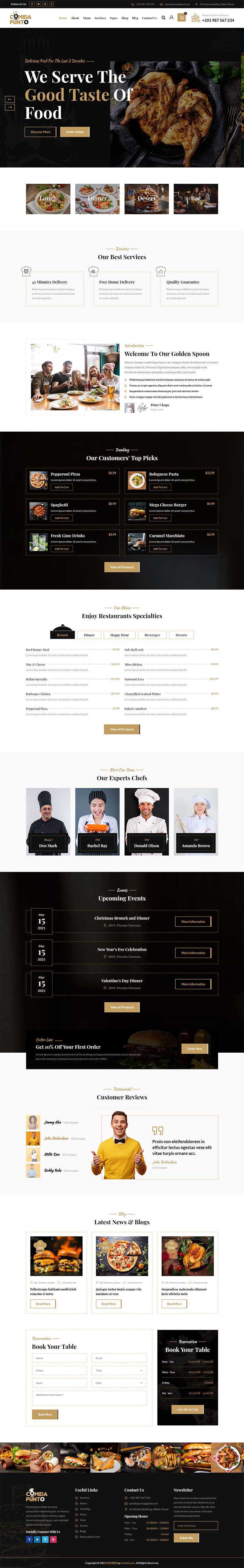 bootstrap多功能的美食餐厅外卖预订HTML5模板 - 入巷拾玖