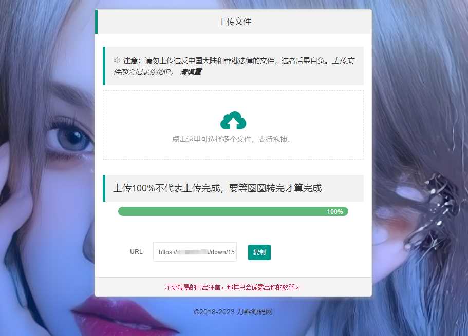 2023最新临时文件上传存储分享系统 临时文件网盘系统源码 - 入巷拾玖