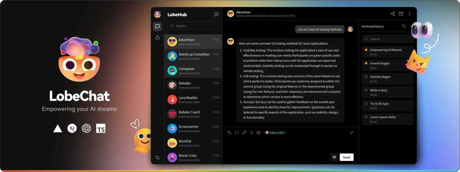 LobeChat 开源的的高性能 ChatGPT 网页应用程序 - 入巷拾玖