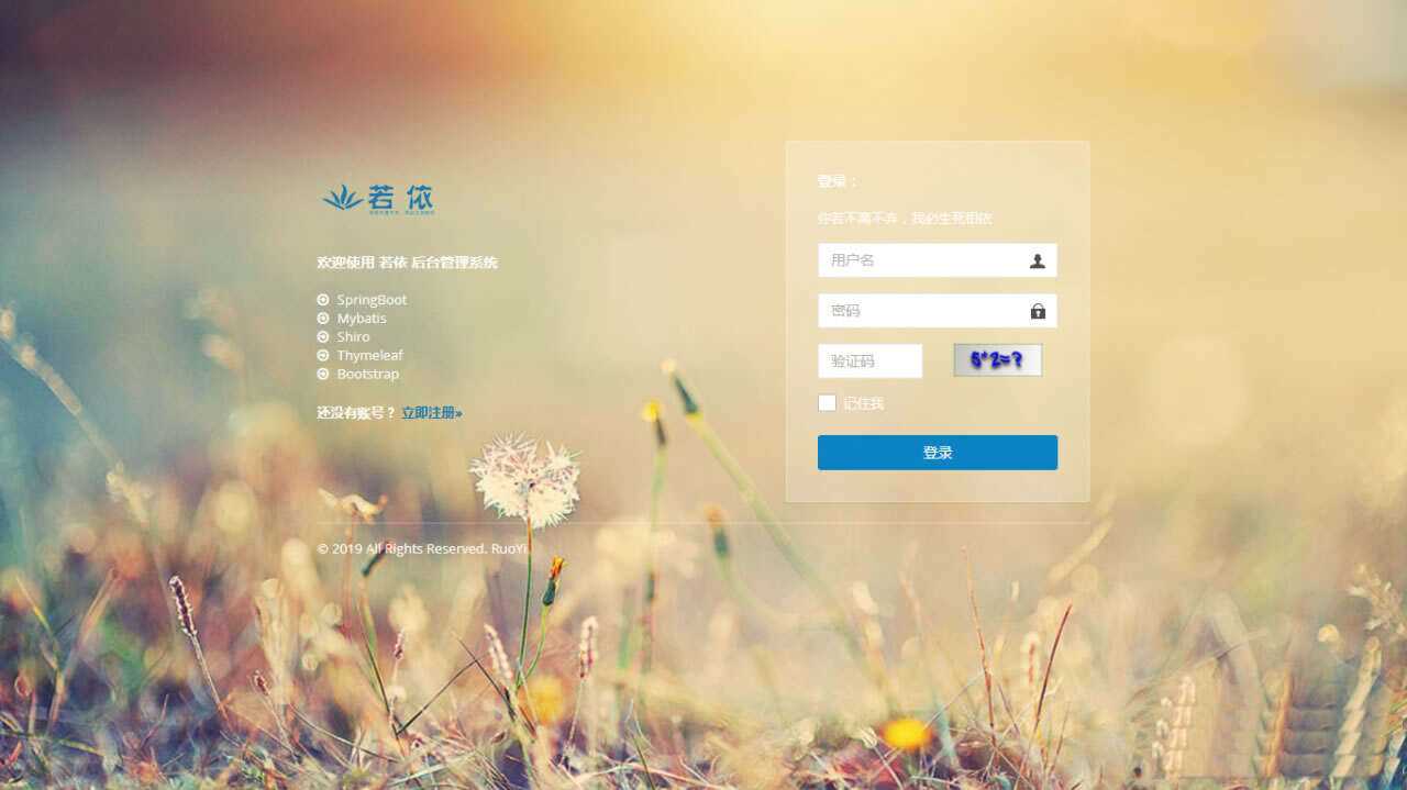 图片[4] - RuoYi若依管理系统最新版 基于SpringBoot的权限管理系统 - 入巷拾玖