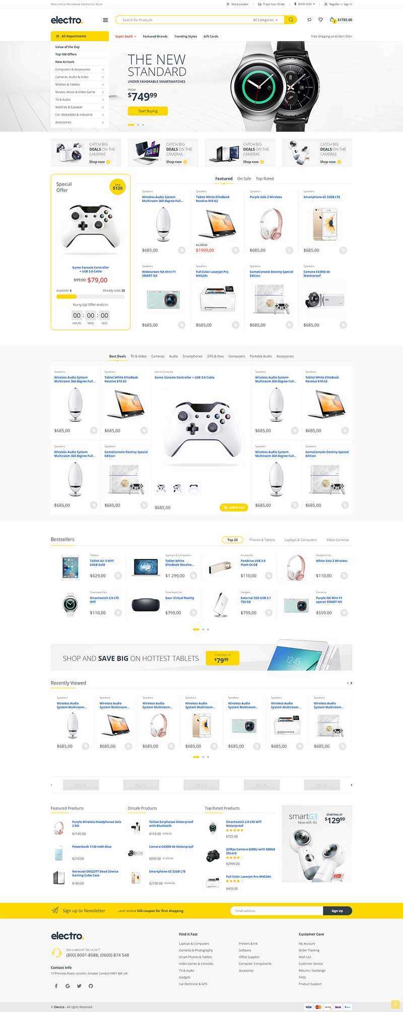 简洁明亮的综合型电子商城html模板 - 入巷拾玖