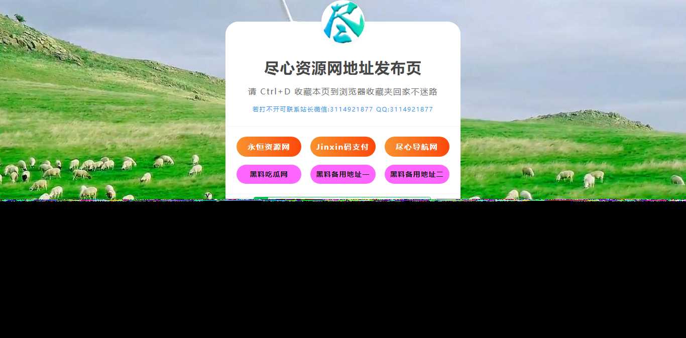 自适应网址导航网站发布页单页网页模板html静态无后台源码 - 入巷拾玖