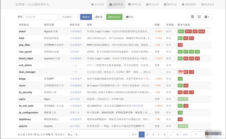 第三方宝塔面板 btcloud PHP源码 - 入巷拾玖