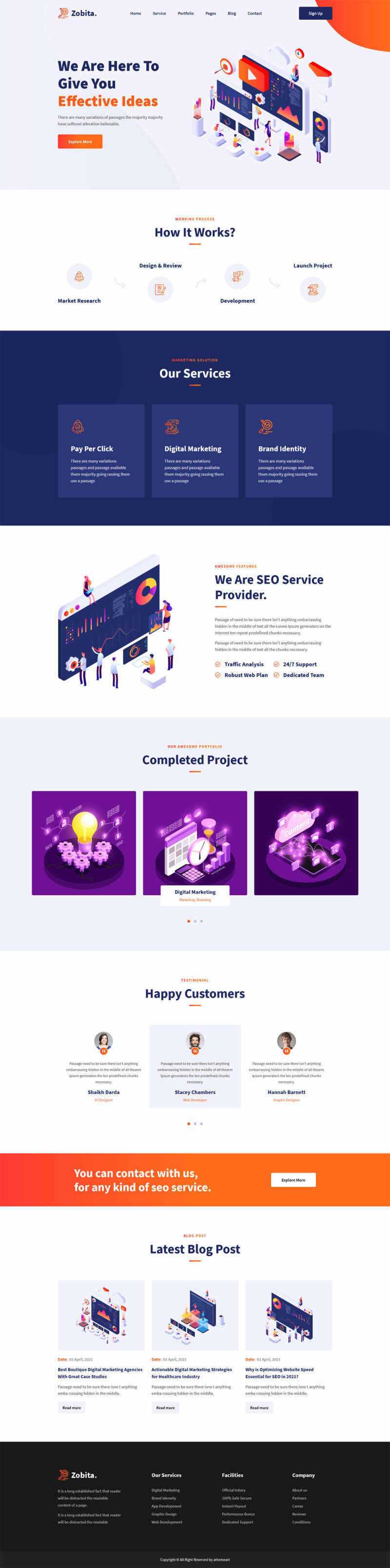 响应式数字营销网络公司HTML模板 - 入巷拾玖