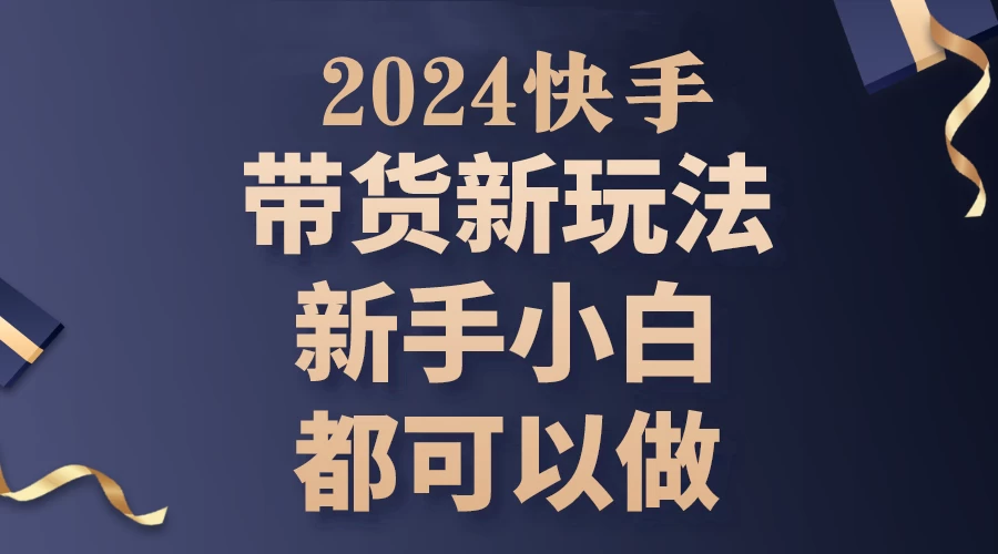 2024年7月份快手无人直播带货最新玩法，已解决违规和封号问题（包含素材和全套教程） - 入巷拾玖