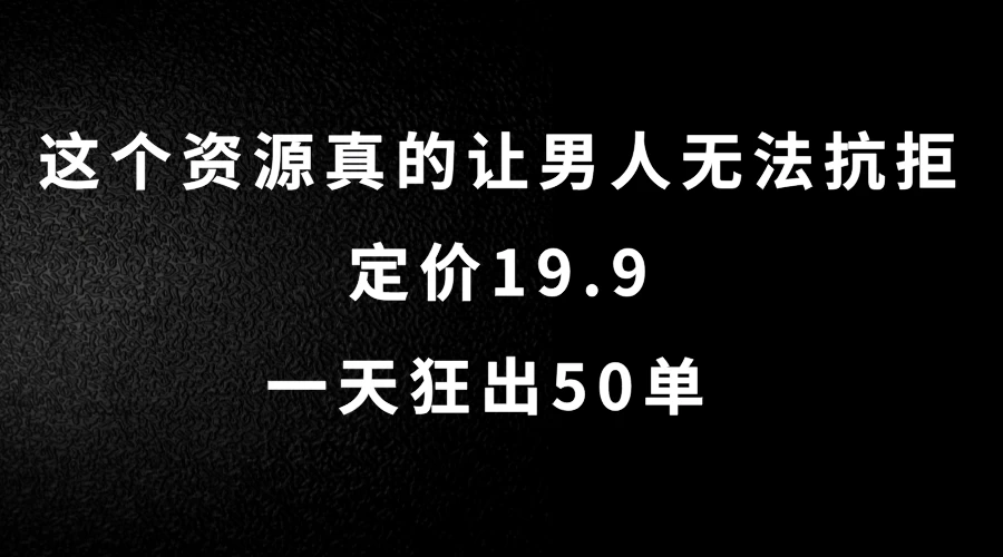 这个资源真的让男人无法抗拒，定价19.9，一天狂出50单，导航语音包变现玩法详细拆解 - 入巷拾玖