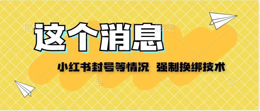 小红书封号登录不上无法注销等情况，强制换绑技术【揭秘】 - 入巷拾玖