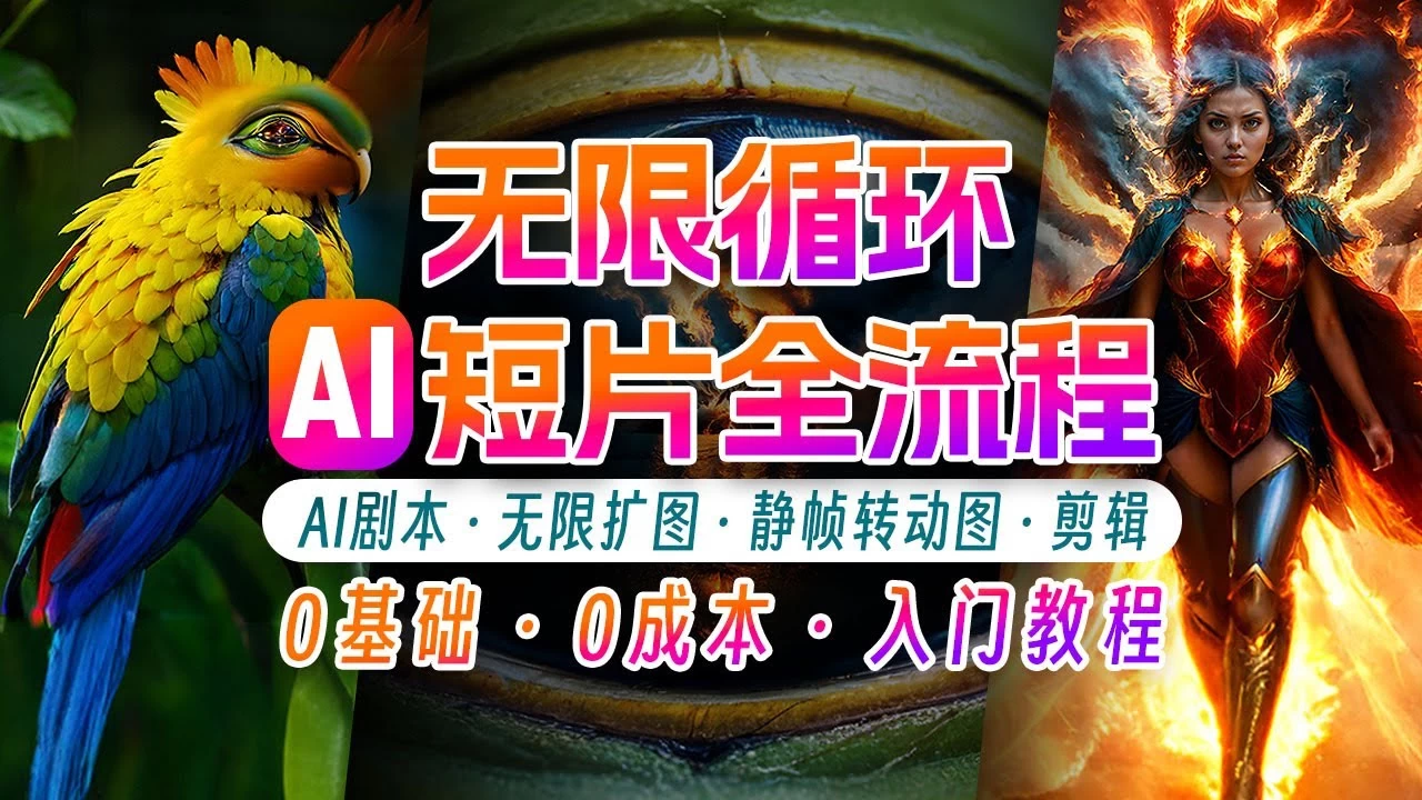 AI剪辑无限循环画面，新手小白轻松月入上万的秘技 - 入巷拾玖
