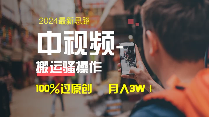 中视频新思路，双重去重100%过原创，一键分发多平台变现，简单无脑，日入1000+ - 入巷拾玖