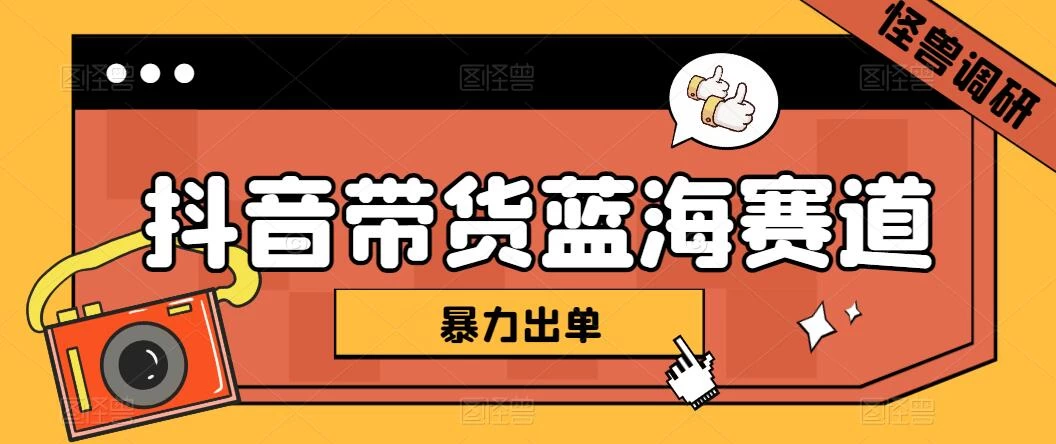 抖音带货蓝海赛道，千粉账号2W+佣金，暴力出单，小白1小时上手 - 入巷拾玖