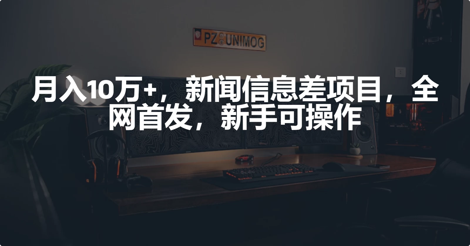 月入10万+，新闻信息差项目，新手可操作 - 入巷拾玖