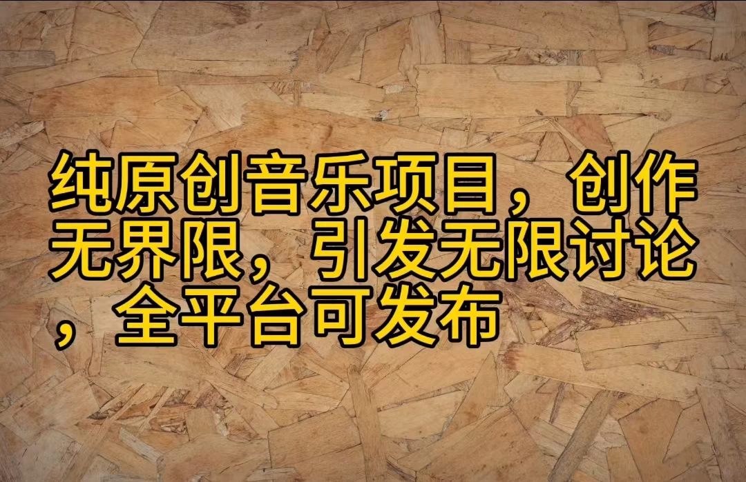 纯原创音乐项目，创作无界限，引发无限讨论，全平台可发布 - 入巷拾玖