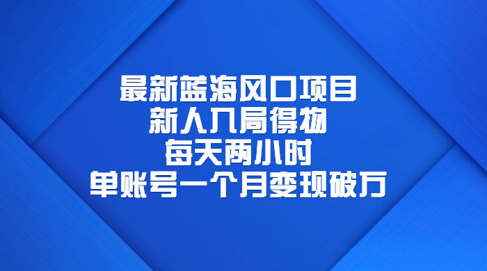 最新蓝海风口项目，新人入局得物：每天两小时，单账号一个月变现破万 - 入巷拾玖