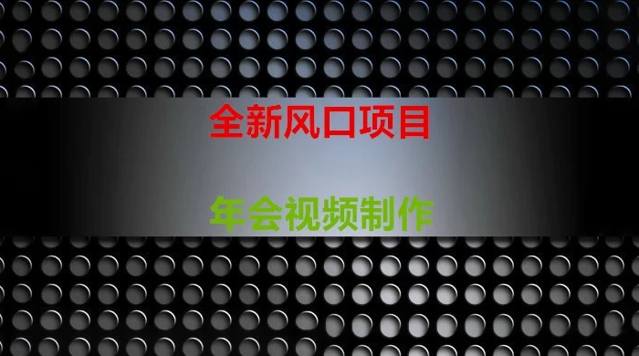 年会视频制作项目，全新风口 - 入巷拾玖