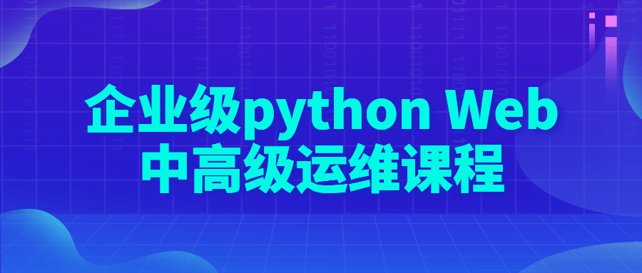 企业级 python Web 中高级运维课程 - 入巷拾玖