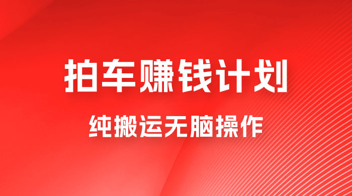懂车帝拍车赚钱计划，纯搬运无脑操作，只要勤快小白也日入 1000+ - 入巷拾玖