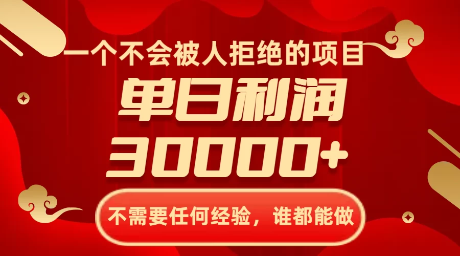 一个不会被人拒绝的项目，不需要任何经验，谁都能做，单日利润30000+ - 入巷拾玖