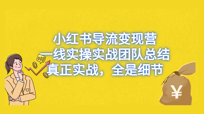 小红书导流变现营，一线实战团队总结，真正实战，全是细节，全平台适用 - 入巷拾玖