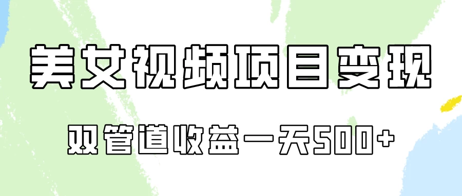 0成本，视频号美女视频双管道收益变现！ - 入巷拾玖