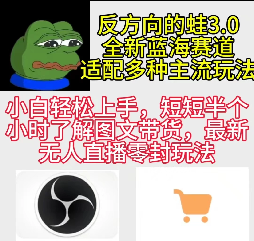 反方向的蛙3.0 图文最新玩法 隐身各种主流项目 新手小白轻松上手 日入2000+ - 入巷拾玖