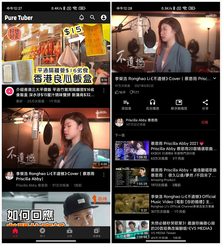 油管纯净版 Pure Tuber v2.15.20.103 解锁VIP - 入巷拾玖