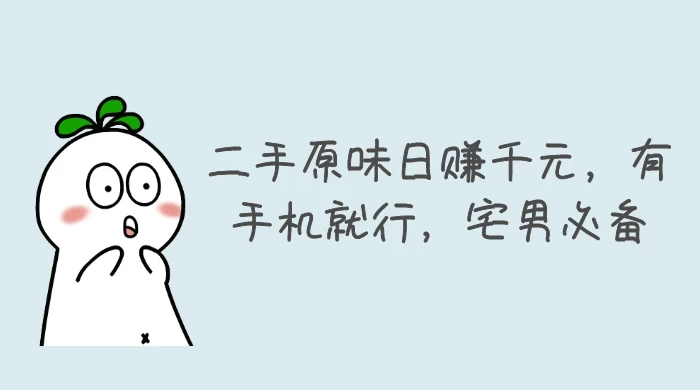 二手原味日赚千元，有手机就行，宅男必备【揭秘】 - 入巷拾玖