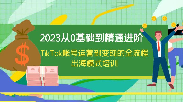 2023 从 0 基础到精通进阶，TikTok 账号运营到变现的全流程出海模式培训 - 入巷拾玖