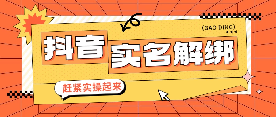 抖音解绑实名技术 针对风控号问题提供了便捷解决方案 - 入巷拾玖