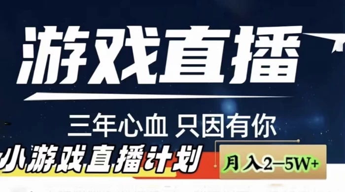 快手抖音小游戏直播月入 5-10 万，小白秒变大神 - 入巷拾玖