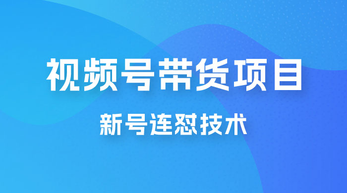 视频号带货项目，新号连怼技术，单场销量一万+ - 入巷拾玖
