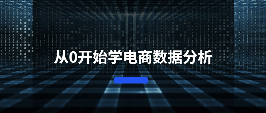 从0开始学电商数据分析 - 入巷拾玖