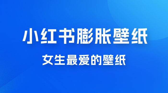 小红书膨胀壁纸项目玩法，女生最爱的壁纸，0 门槛新手也可操作日入 300+ - 入巷拾玖