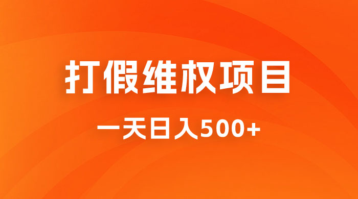 仅揭秘：打假维权项目，小白当天上手，一天日入500+ - 入巷拾玖