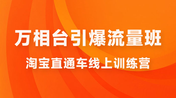 直通车 & 万相台引爆流量班：6 天打通你开直通车 · 万相台的任督二脉 - 入巷拾玖